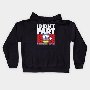 I Didnt Fart My Butt Just Blew You a Kiss Anime Merch Kids Hoodie